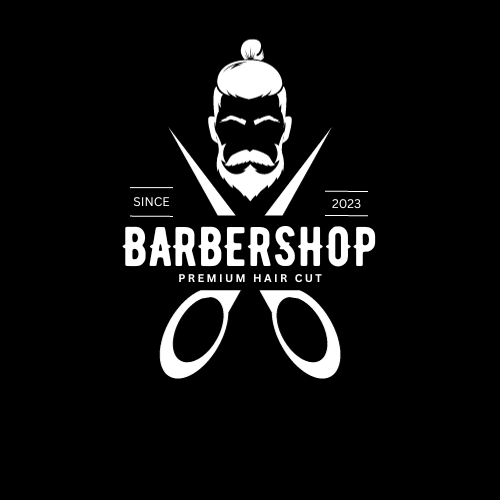 Black & White Barbershop Logo (1)